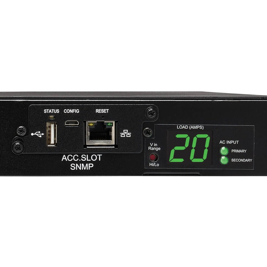 Tripp Lite PDUMH20HVATNET PDU commuté ATS 200 V - 240 V 16 A 10 prises PDUMH20HVATNET