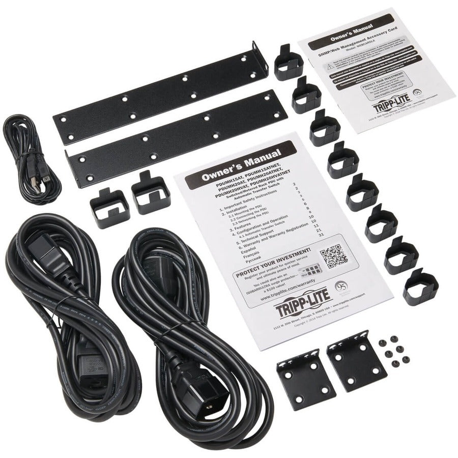 Tripp Lite PDUMH20HVATNET PDU commuté ATS 200 V - 240 V 16 A 10 prises PDUMH20HVATNET