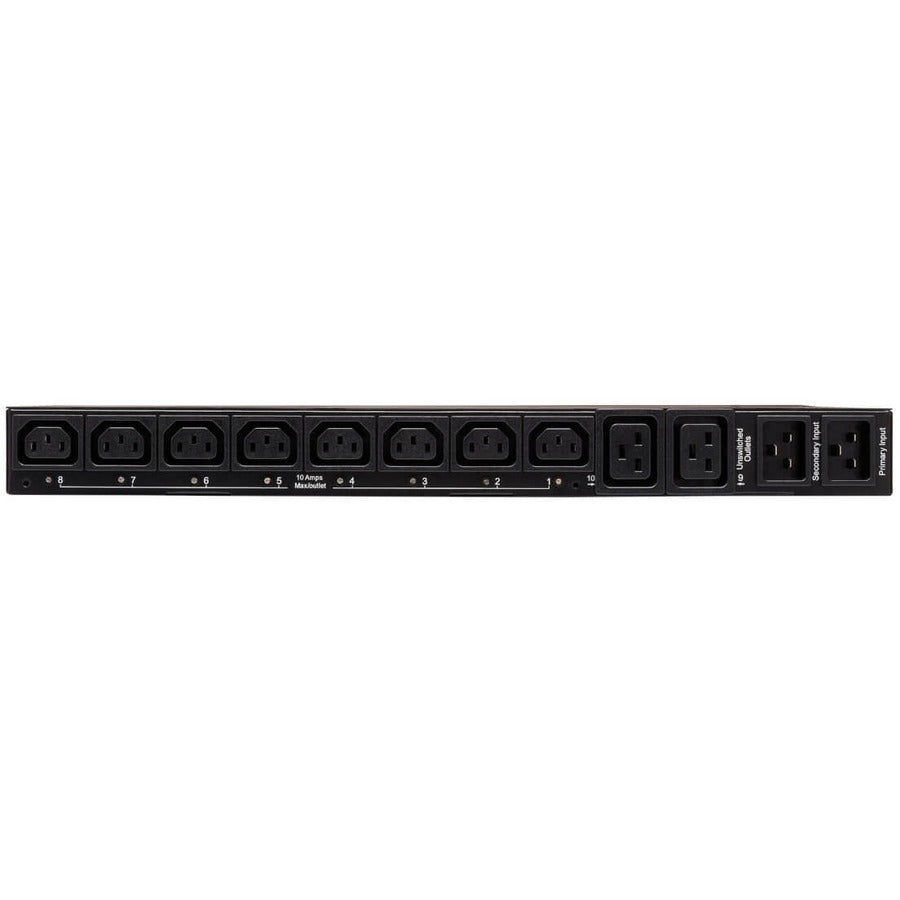 Tripp Lite PDUMH20HVATNET PDU commuté ATS 200 V - 240 V 16 A 10 prises PDUMH20HVATNET