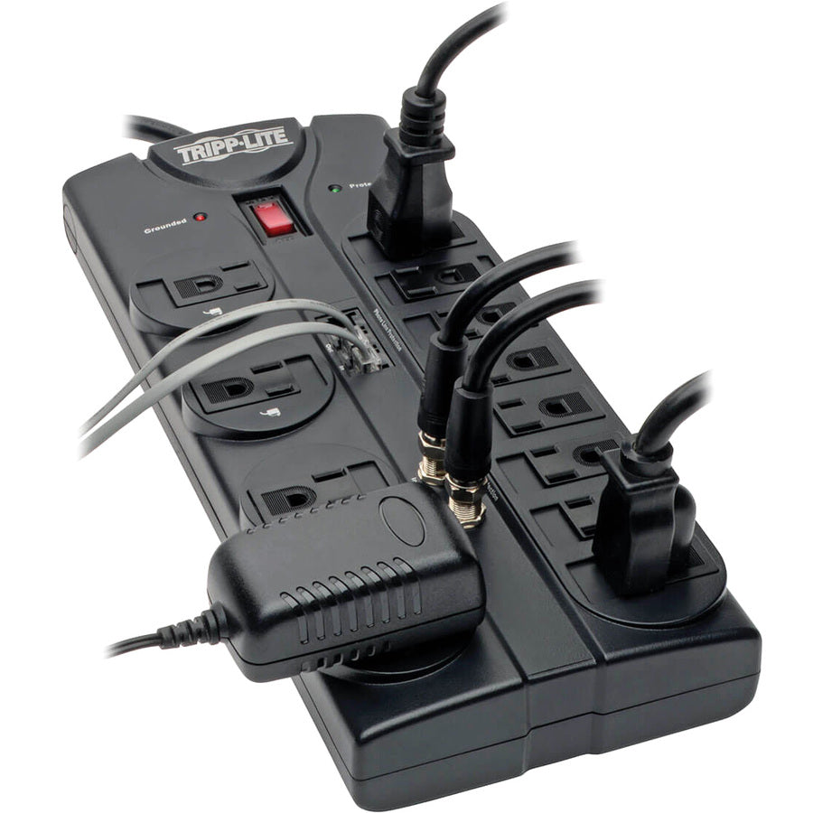 Parasurtenseur coaxial à 12 prises Tripp Lite TLP1208TELTV