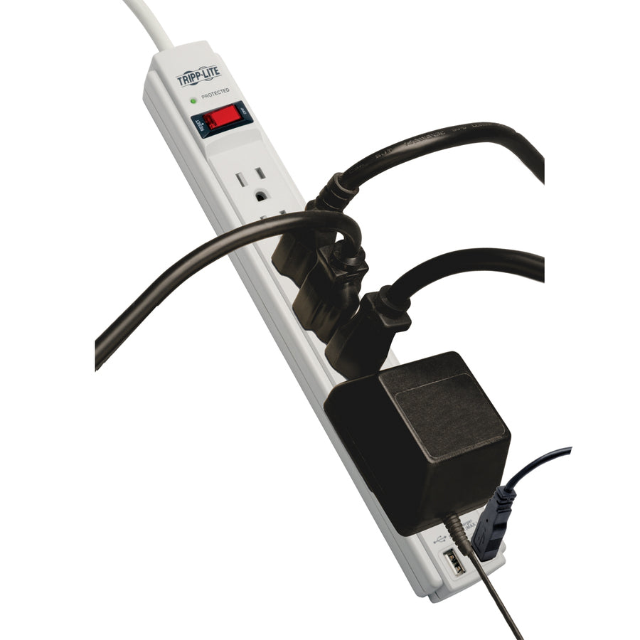 Parasurtenseur 6 prises Tripp Lite 2100J TLP606USB