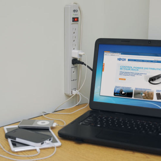 Parasurtenseur 6 prises Tripp Lite 2100J TLP606USB