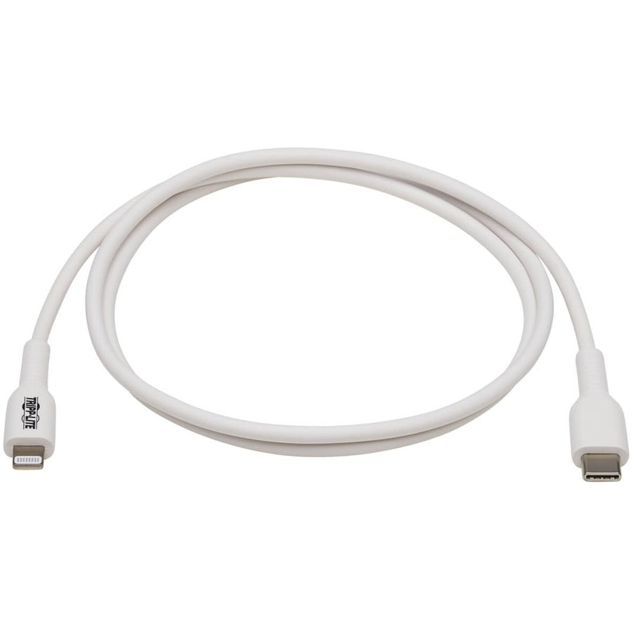 Câble de transfert de données Lightning/USB-C Tripp Lite Safe-IT M102AB-01M-WH M102AB-01M-WH