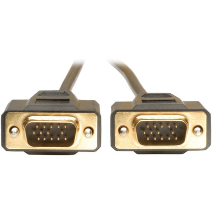 Câble doré pour moniteur VGA de 6 pieds Tripp Lite moulé et blindé HD15 M/M 6' P512-006