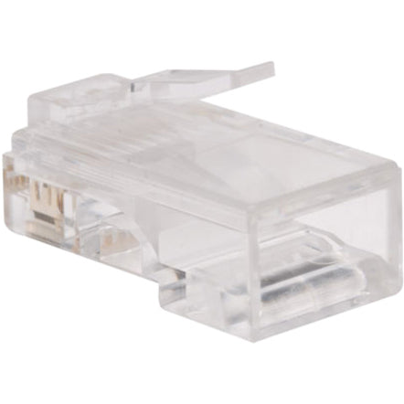 Tripp Lite N030-100-FL Lot de 100 fiches RJ45 pour câble conducteur plat solide/toronné N030-100-FL