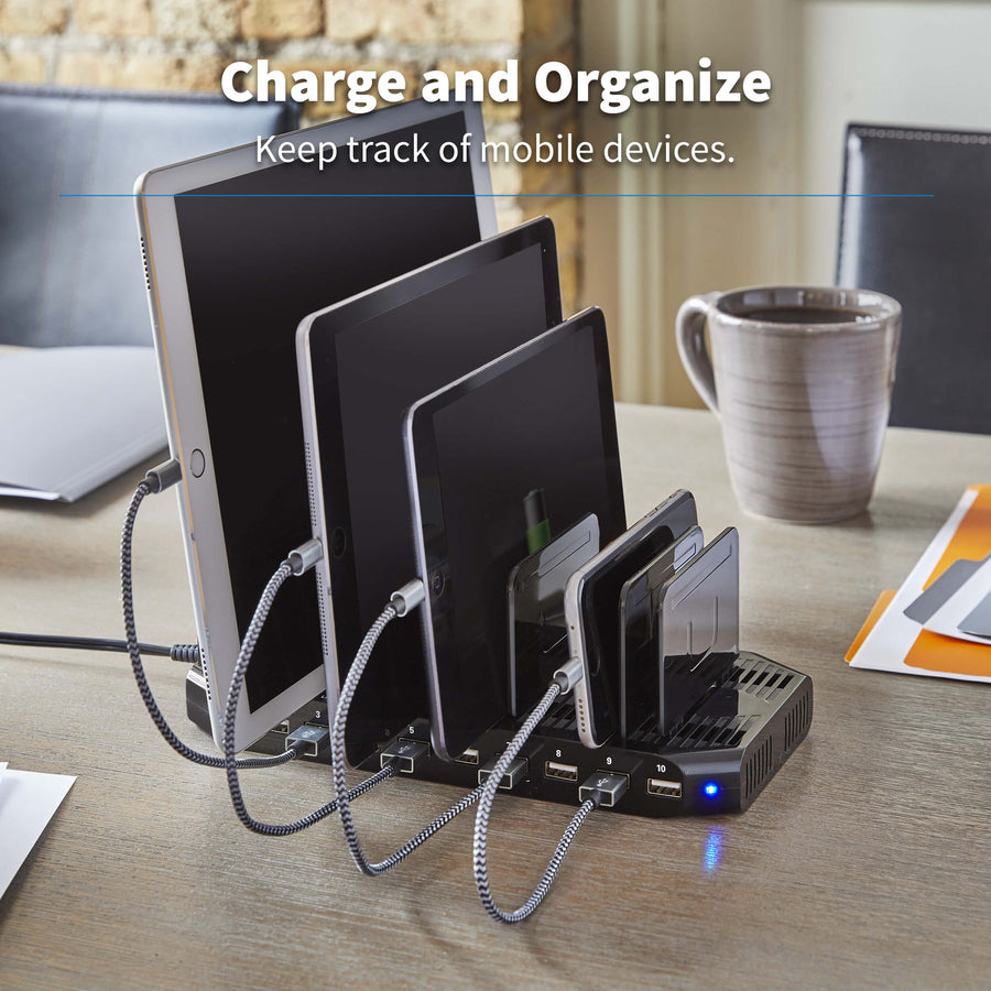 Chargeur USB 10 ports Tripp Lite avec stockage intégré U280-010-ST