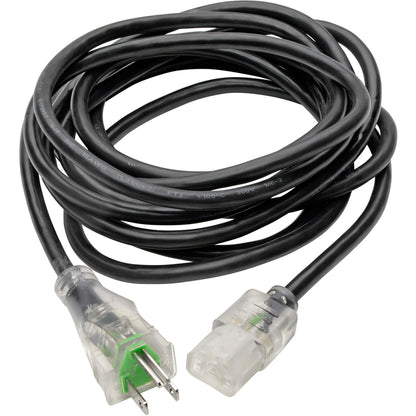 Câble d'alimentation pour ordinateur Tripp Lite 15 pieds Câble médical hospitalier 5-15P vers C13 Transparent 13A 16AWG 15' P006-015-HG13CL