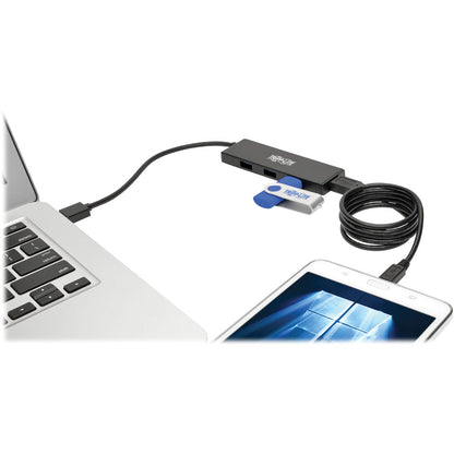 Hub USB 3.0 SuperSpeed ​​portable ultra-mince à 4 ports Tripp Lite U360-004-SLIM U360-004-SLIM