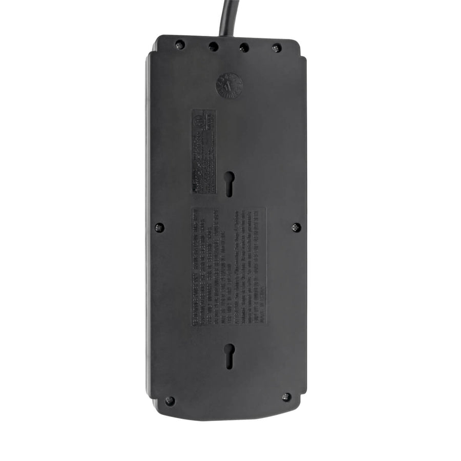 Multiprise avec parasurtenseur Tripp Lite, 8 prises, 2 ports de chargement USB, cordon de 8 pieds - 8 x NEMA 5-15R, 2 x USB - 1875 VA - 1200 J - Entrée 120 V CA TLP88USBB
