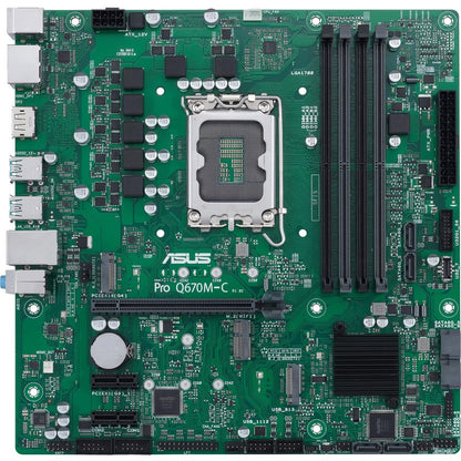 Carte mère de bureau Asus PRO Q670M-C-CSM - Chipset Intel Q670 - Socket LGA-1700 - Mémoire Intel Optane compatible - Micro ATX PRO Q670M-C-CSM