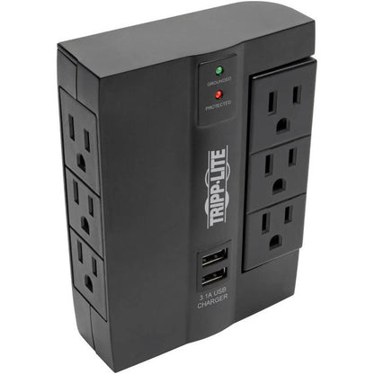Parasurtenseur/protecteur de surtension à 6 prises Tripp Lite Protect It! SWIVEL6USB SWIVEL6USB