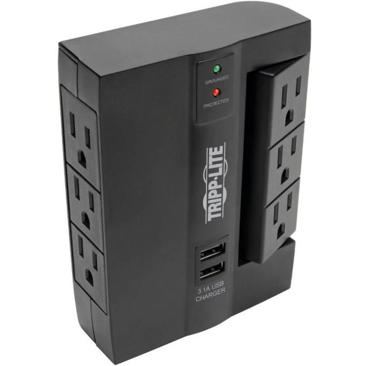 Parasurtenseur/protecteur de surtension à 6 prises Tripp Lite Protect It! SWIVEL6USB SWIVEL6USB