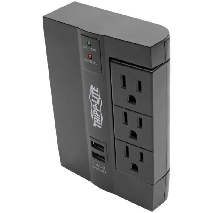 Parasurtenseur/protecteur de surtension à 6 prises Tripp Lite Protect It! SWIVEL6USB SWIVEL6USB