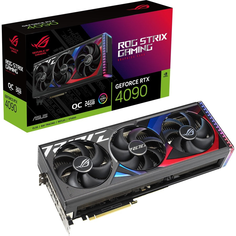 Carte graphique Asus ROG NVIDIA GeForce RTX 4090 - 24 Go GDDR6X ROG-STRIX-RTX4090-O24G-GA