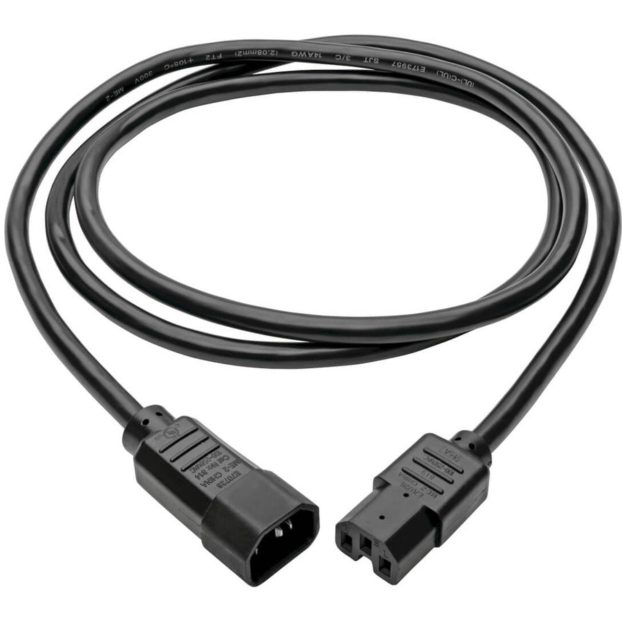 Câble d'alimentation pour ordinateur Tripp Lite 6 pieds C14 à C15 robuste 16 A 14 AWG 6' P018-006