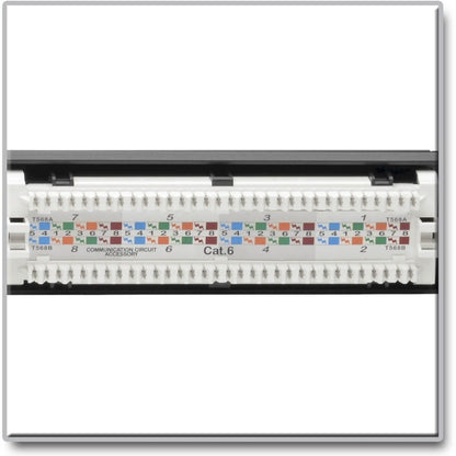 Panneau de brassage Cat6 à montage en rack 1U 24 ports Tripp Lite N252-P24 - Conforme PoE+ N252-P24