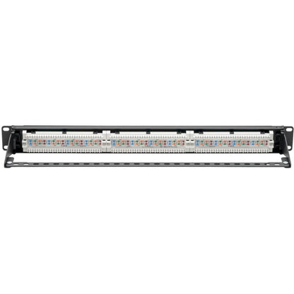 Panneau de brassage Cat6 à montage en rack 1U 24 ports Tripp Lite N252-P24 - Conforme PoE+ N252-P24