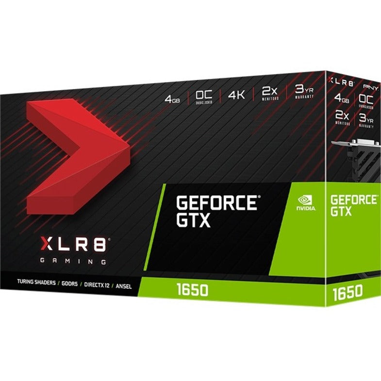 Carte graphique PNY NVIDIA GeForce GTX 1650 - 4 Go GDDR5 VCG16504SFPPB-O