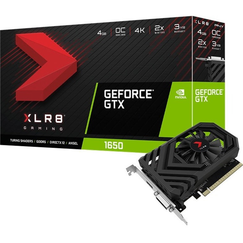 Carte graphique PNY NVIDIA GeForce GTX 1650 - 4 Go GDDR5 VCG16504SFPPB-O