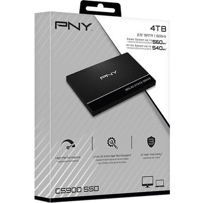 Disque SSD PNY CS900 4 To - 2,5" interne - SATA (SATA/600) SSD7CS900-4TB-RB