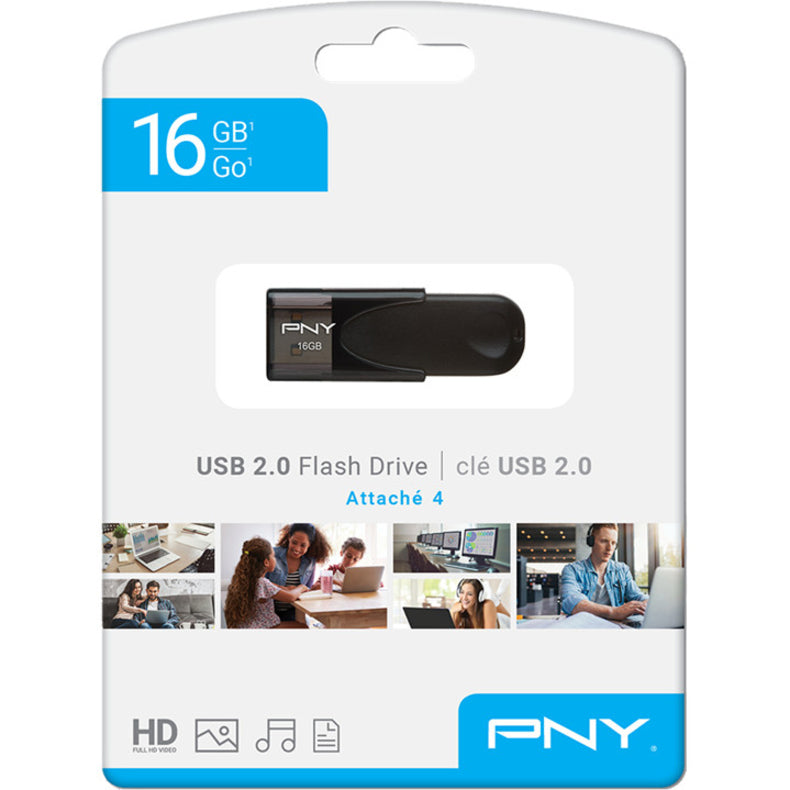 PNY 16GB Attach&eacute; 4 2.0 Flash Drive P-FD16GATT4-GE