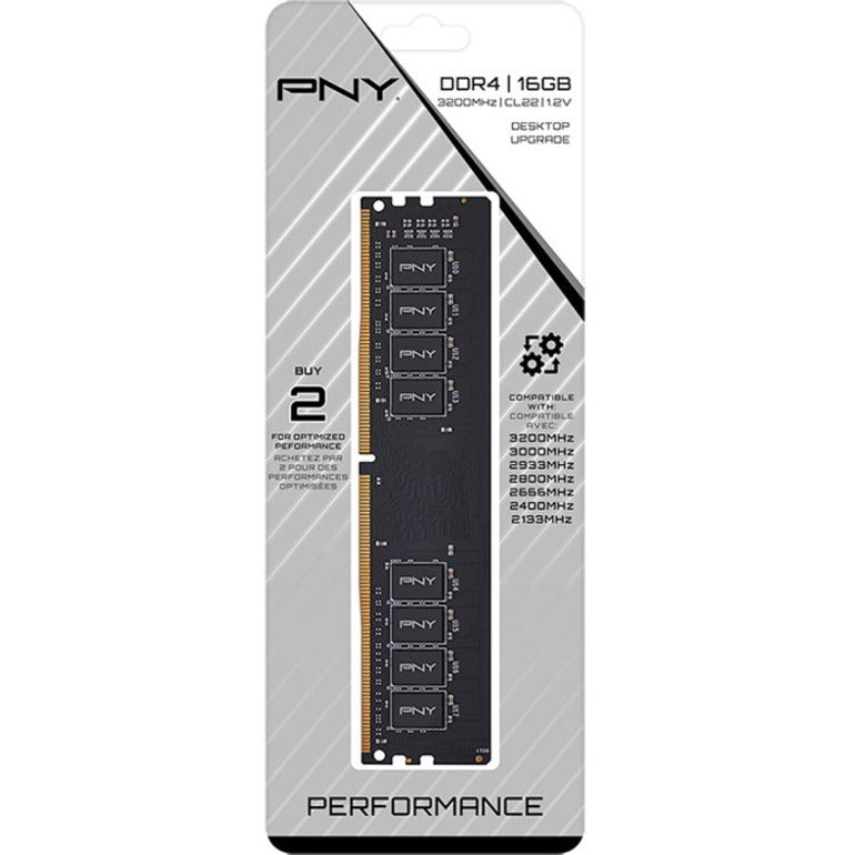 Mémoire de bureau PNY Performance DDR4 3200 MHz MD16GSD43200-TB
