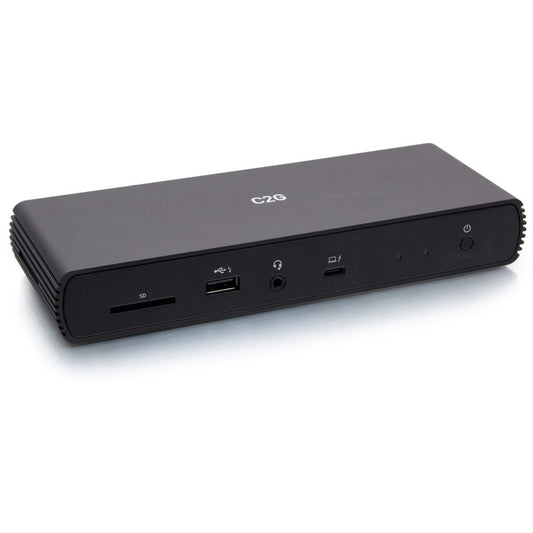 Station d'accueil double écran USB C Thunderbolt 4 C2G avec Ethernet - 90 W PD C2G54537