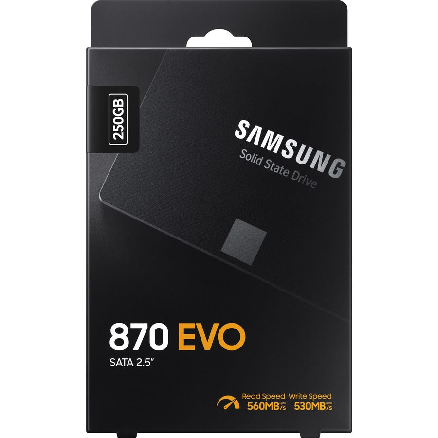 Samsung 870 EVO MZ-77E250B/AM 250 GB Solid State Drive - 2.5" Internal - SATA (SATA/600) MZ-77E250B/AM