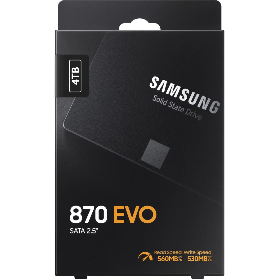 Disque SSD Samsung 870 EVO MZ-77E4T0B/AM 4 To - 2,5" interne - SATA (SATA/600) MZ-77E4T0B/AM