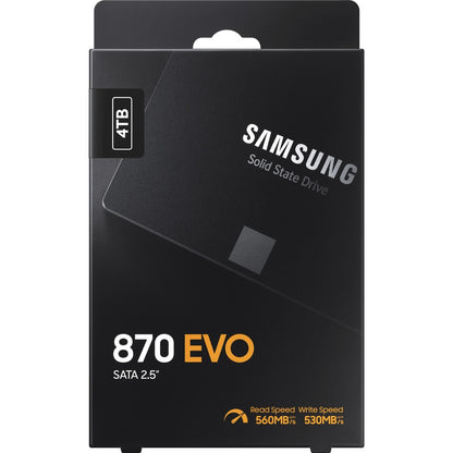 Disque SSD Samsung 870 EVO MZ-77E4T0B/AM 4 To - 2,5" interne - SATA (SATA/600) MZ-77E4T0B/AM