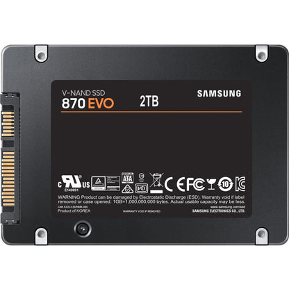 Samsung 870 EVO 2 TB Solid State Drive - 2.5" Internal - SATA (SATA/600) MZ-77E2T0B/AM