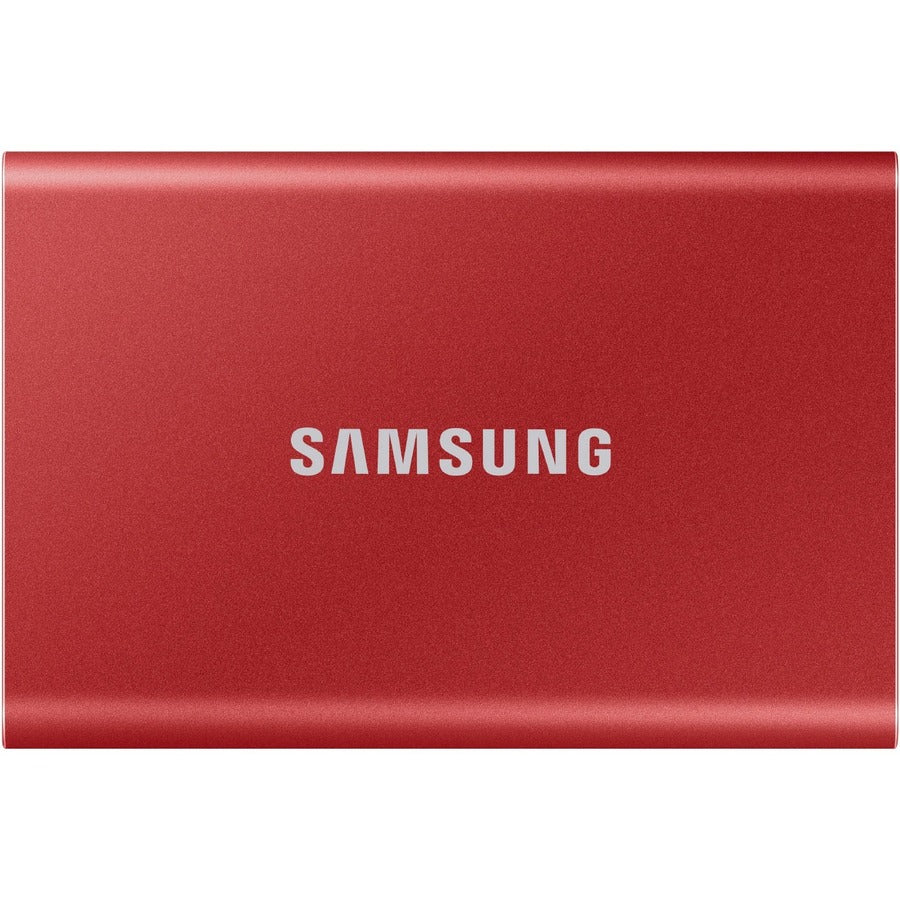 Disque SSD portable Samsung T7 MU-PC500R/AM 500 Go - Externe - PCI Express NVMe - Rouge métallisé MU-PC500R/AM