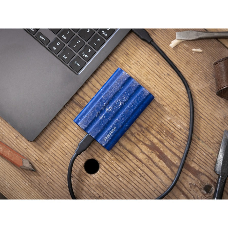 Disque SSD portable robuste Samsung T7 MU-PE2T0S/AM 2 To - Externe - Noir MU-PE2T0S/AM