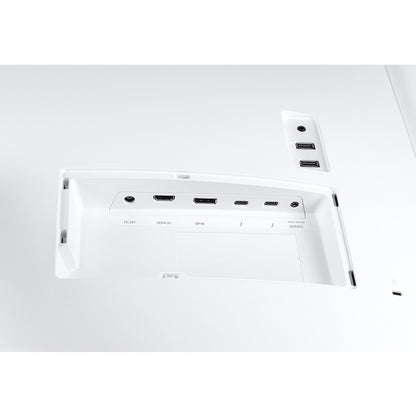 Moniteur LCD LED Quantum Dot incurvé double Full HD (DFHD) Samsung C34J791WTN 34" - 21:9 - Argent, blanc LC34J791WTNXZA