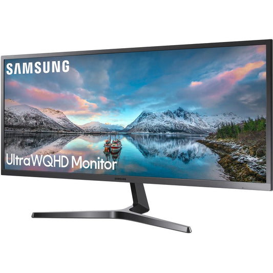 Moniteur LCD LED UW-QHD 34,1" Samsung S34J552WQN - 21:9 - Gris bleu foncé LS34J552WQNXZA