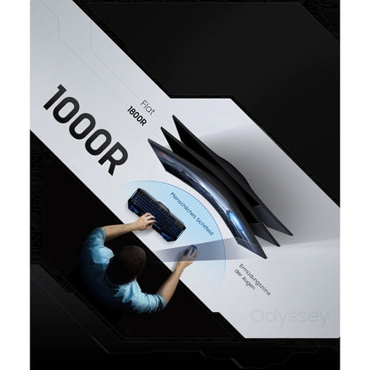 Samsung Odyssey G5 C27G55TQWN 27" WQHD Curved Screen Gaming LCD Monitor - 16:9 - Black LC27G55TQWNXZA