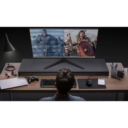 Moniteur LCD LED de jeu Full HD 21,5" Samsung S22R350FHN - 16:9 - Argent, noir, gris bleu foncé LS22R350FHNXZA