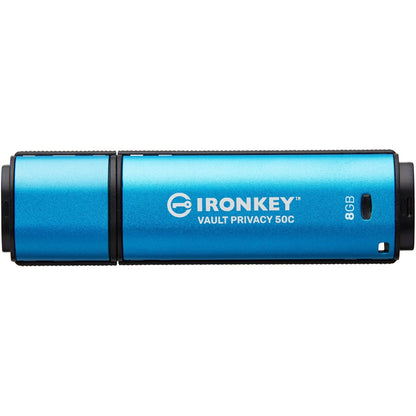 Clé USB 3.2 (Gen 1) Type C Kingston Vault Privacy 50 Series 8 Go IKVP50C/8 Go