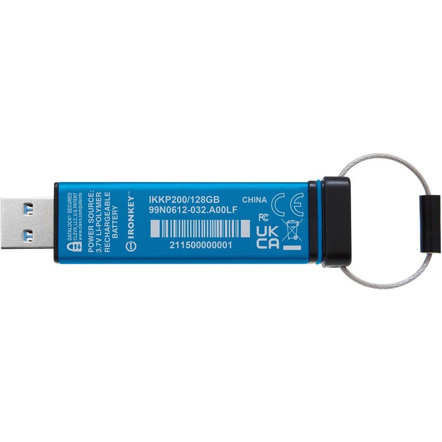 Clé USB 3.2 (1ère génération) Type A Kingston Keypad 200 16 Go IKKP200/16 Go