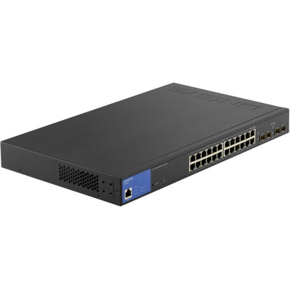 Commutateur Gigabit PoE+ géré à 24 ports Linksys avec 4 liaisons montantes SFP 1G LGS328PC