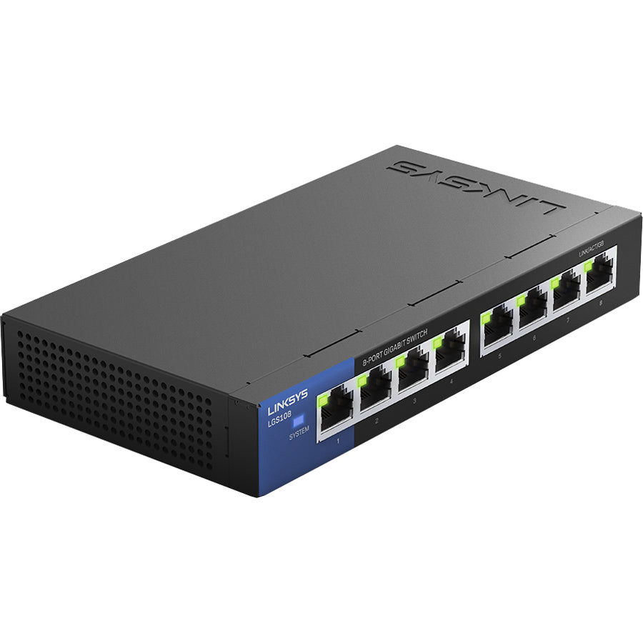 Commutateur Ethernet Gigabit 8 ports Linksys LGS108 LGS108