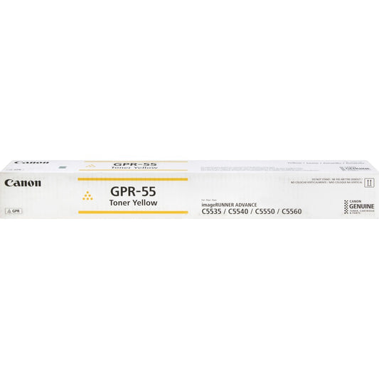 Cartouche de toner laser d'origine Canon GPR-55 - Jaune - 1 unité 0484C003