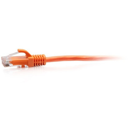 Câble de raccordement Ethernet fin Cat6a sans accroc non blindé (UTP) C2G 1 pi - Orange C2G30174
