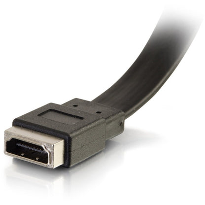 Plaque murale traversante HDMI 1 gang C2G avec deux prises Keystone - Aluminium 60160