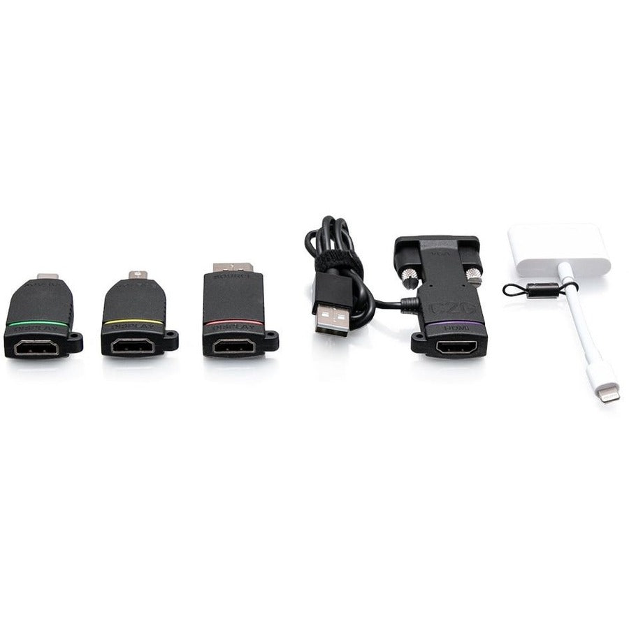 Adaptateur HDMI C2G avec Mini DP, DisplayPort, USB-C, Lightning et VGA C2G29887