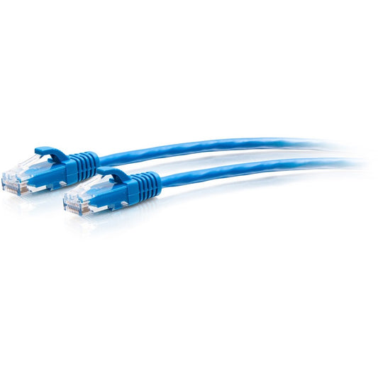 Câble de raccordement Ethernet fin Cat6a sans accroc non blindé (UTP) C2G 9 pieds - Bleu C2G30133
