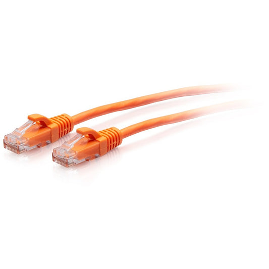 Câble de raccordement Ethernet fin Cat6a sans accroc non blindé (UTP) C2G 7 pieds - Orange C2G30177