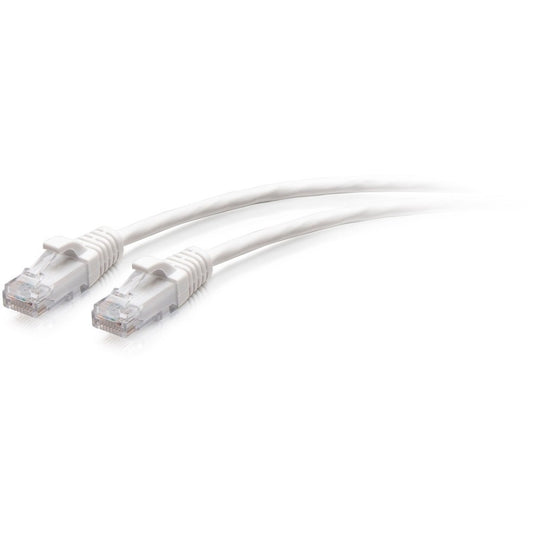 Câble de raccordement Ethernet fin Cat6a sans accroc non blindé (UTP) C2G 3 pieds - Blanc C2G30182