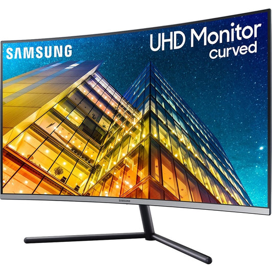 Moniteur LCD incurvé 4K UHD 32" Samsung U32R590CWN - 16:9 - Gris bleu foncé LU32R590CWNXZA