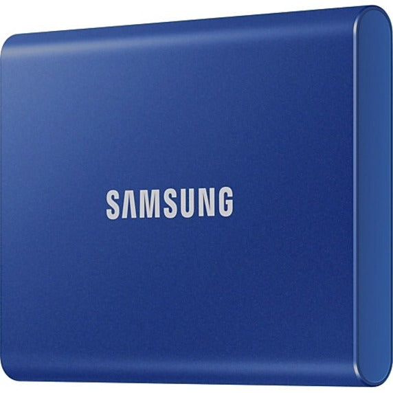 Disque SSD portable Samsung T7 MU-PC500H/AM 500 Go - Externe - PCI Express NVMe - Bleu indigo MU-PC500H/AM